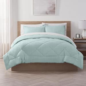 Supersoft 2-Piece Pale Green Solid Polyester Twin/Twin XL Cooling Comforter Set