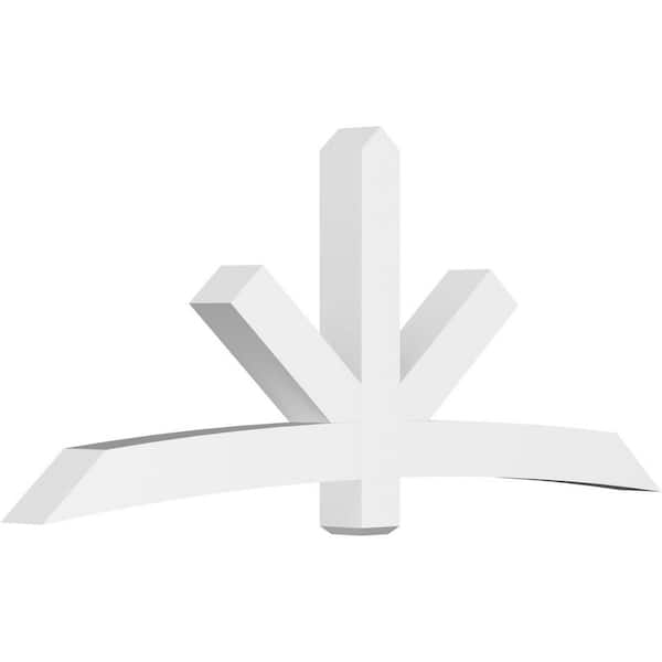 Ekena Millwork Alberta 96 in. W x 40 in. H x 6 in. D Signature Polyurethane Bracket