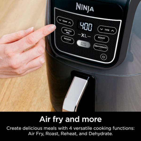 NINJA XL 5.5 qt. Black Air Fryer Ceramic Coated Nonstick Family