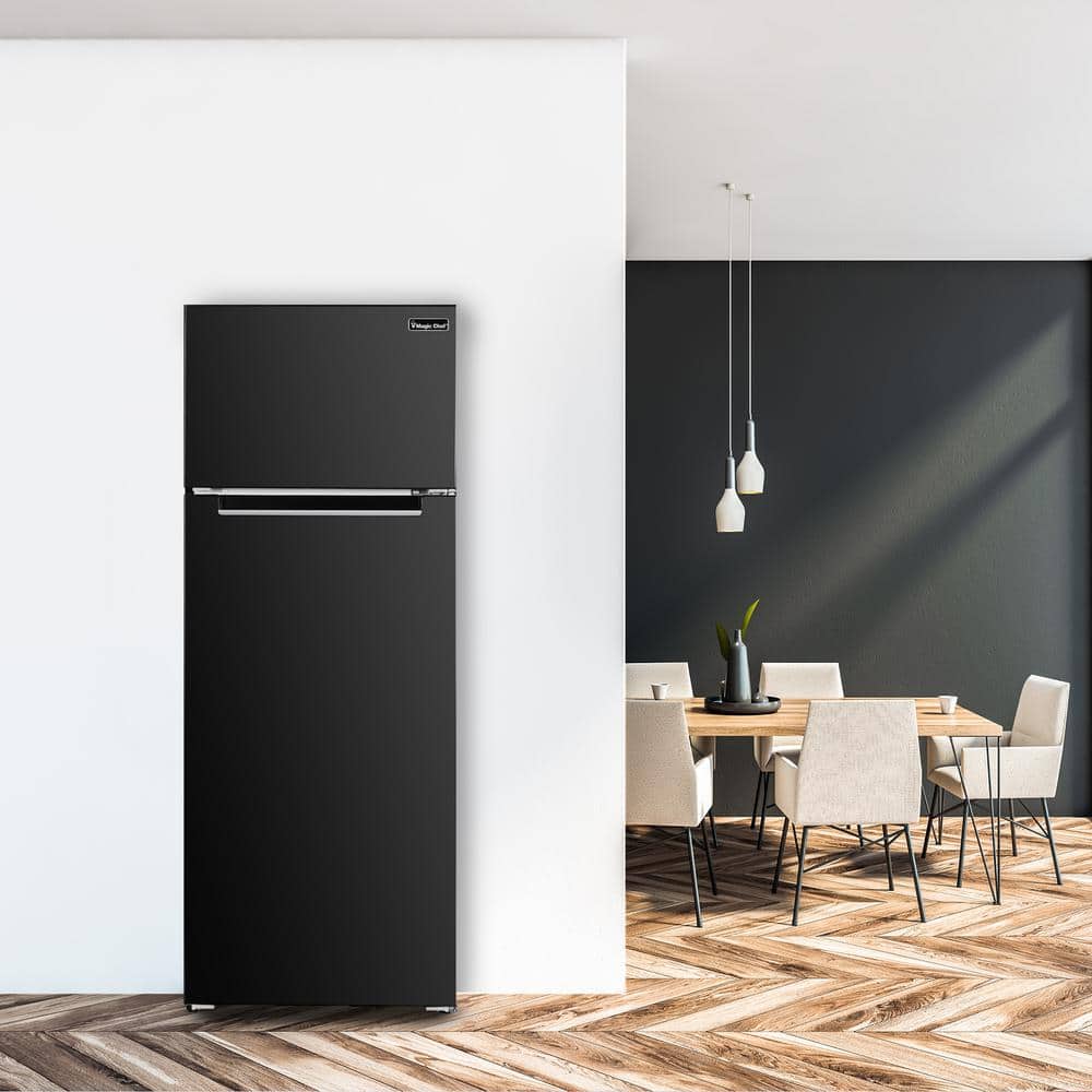 7.3 cu. ft. 2-Door Mini Fridge in Black with Freezer