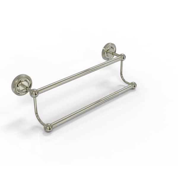 Allied Brass Prestige Regal Collection 24 in. Wall Mounted Double Towel Bar in Polished Nickel