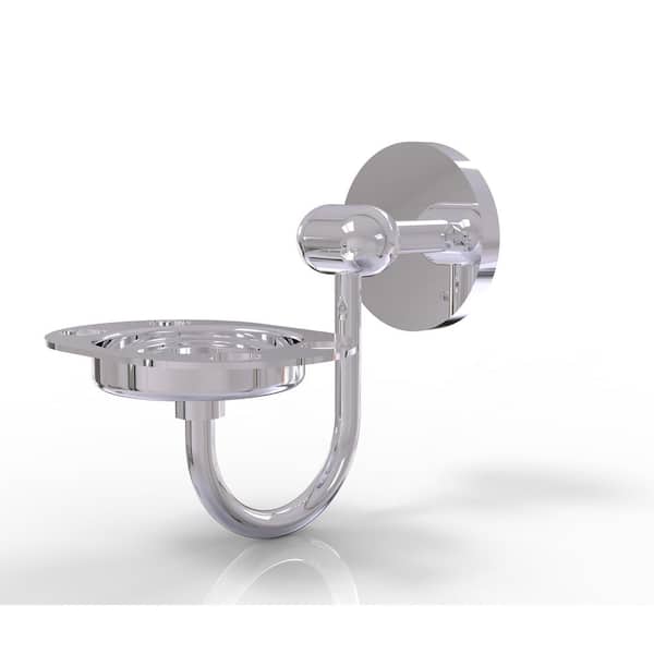 Allied Brass Tango Collection Wall Mounted Tumbler Holder/Toothbrush Holder in Polished Chrome