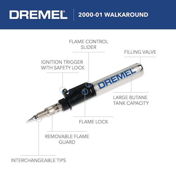 Dremel VersaTip Gas Torch Heats, Melts, and Cuts a Wide Variety of Materials 2000-01 - The Depot