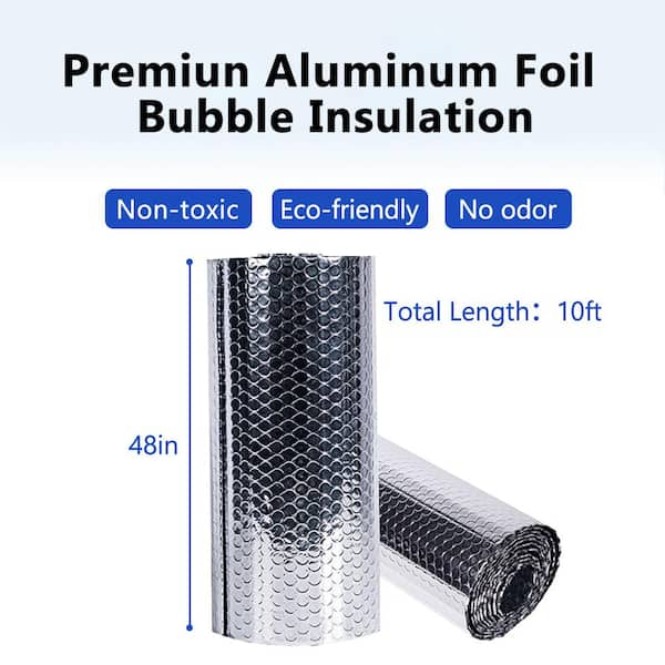 48in.Double Reflective Radiant Barrier Insulation Aluminum Foil