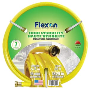5/8 in Dia x 60 ft. Yellow High Visibility Garden Hose