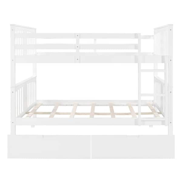 Full Bunk Bed With Drawers And Ladder, Bunk Bed Ladder Cover Ikea