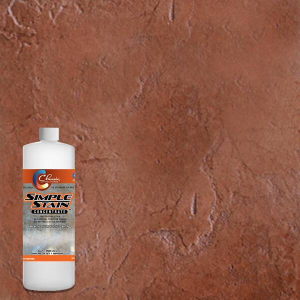 Classic Coatings Systems 1 qt. Antique Rust Concentrated Semi-Transparent  Water Based Interior/Exterior Concrete Stain SS001-1QT - The Home Depot