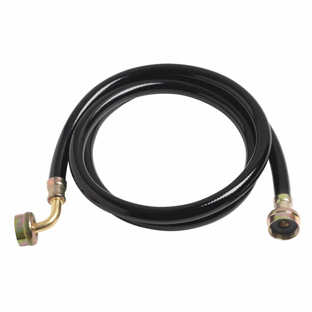 Everbilt 5 ft. Universal Washing Machine Fill Hose with Elbow ...