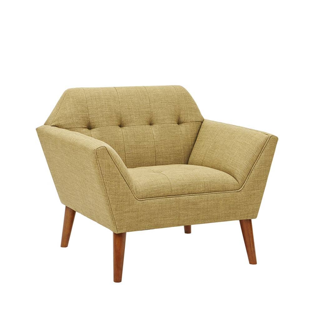 Pale Green Newport Wood Lounge Accent Chair