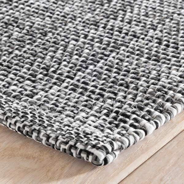 Fusion Handwoven Black 4 ft. x 6 ft. Outdoor Area Rug