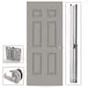 L.I.F Industries 36 in. x 84 in. 6-Panel Steel Gray Commercial Door ...