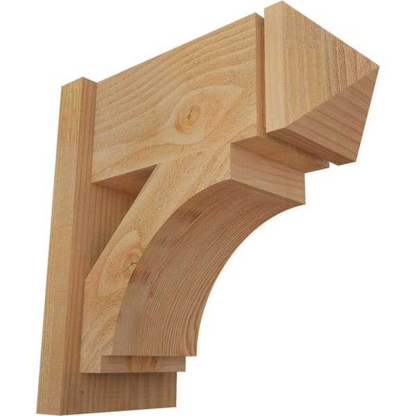 Ekena Millwork 8 in. x 18 in. x 18 in. Imperial Arts and Crafts Rough Sawn Douglas Fir Outlooker