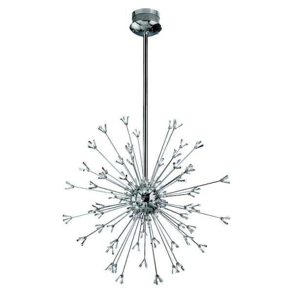 Eurofase Lenka Collection 90-Light Chrome Chandelier