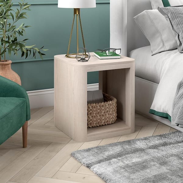 Meyer&Cross Kellan 20 in. Alder White Square MDF Top End