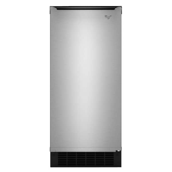 Whirlpool 15 in. 50 lb. Built-In Ice Maker in Stainless Steel