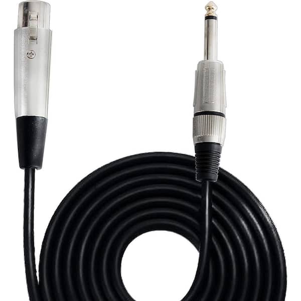 Pyle 5 ft. Professional Audio Link Cable XLR Female to RCA Male Dual, Black