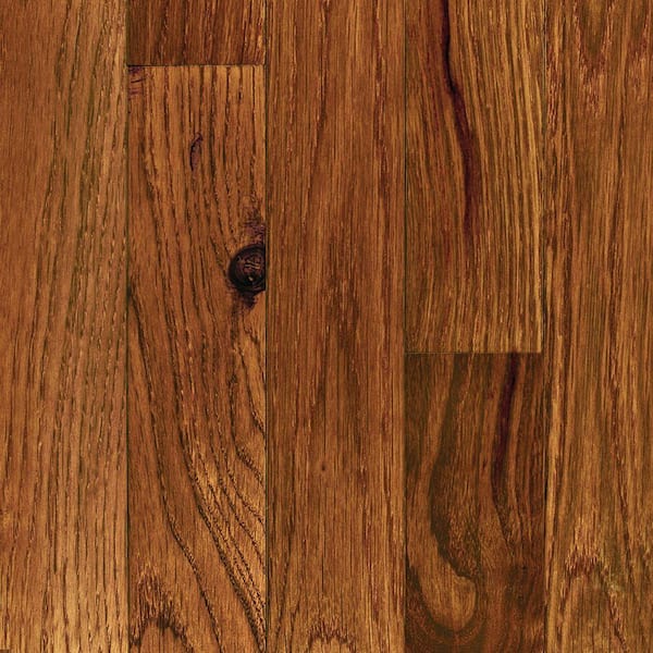 Millstead Take Home Sample - Oak Gunstock Solid Hardwood Flooring - 5 in. x 7 in.