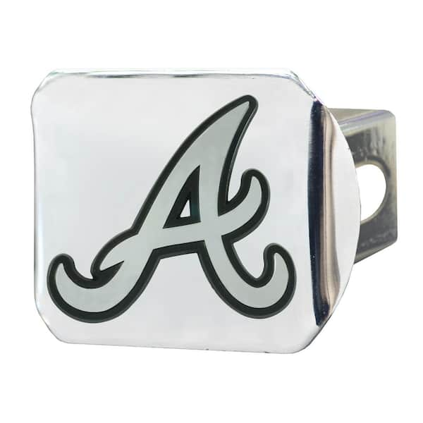 FANMATS MLB - Atlanta Braves Hitch Cover in Chrome 26507 - The Home Depot