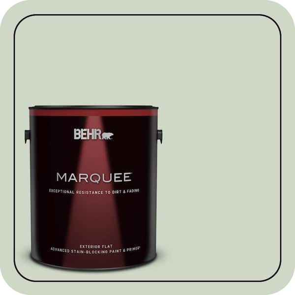 BEHR MARQUEE 1 gal. #S390-2 Spring Valley Flat Exterior Paint & Primer