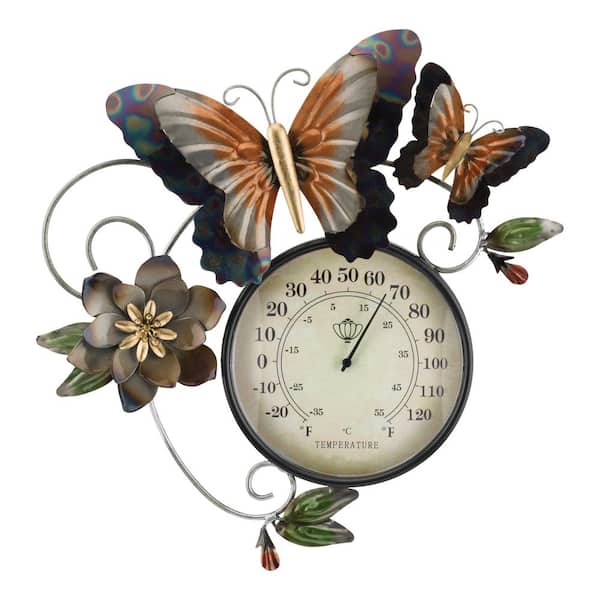 Regal Art & Gift Thermometer Metallic Wall Decor - Butterfly