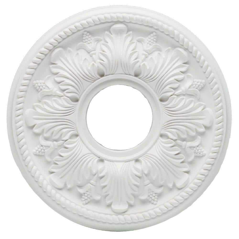 White Bellezza Ceiling Medallion 82265, Install Light Fixture Medallions Home Depot