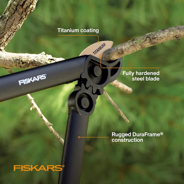 PowerGear Hybrid Pruner 15 in. Lopper Tool, 1-1/4 in. Cut Capacity, Titanium Steel Blade for Smooth Precise Cuts