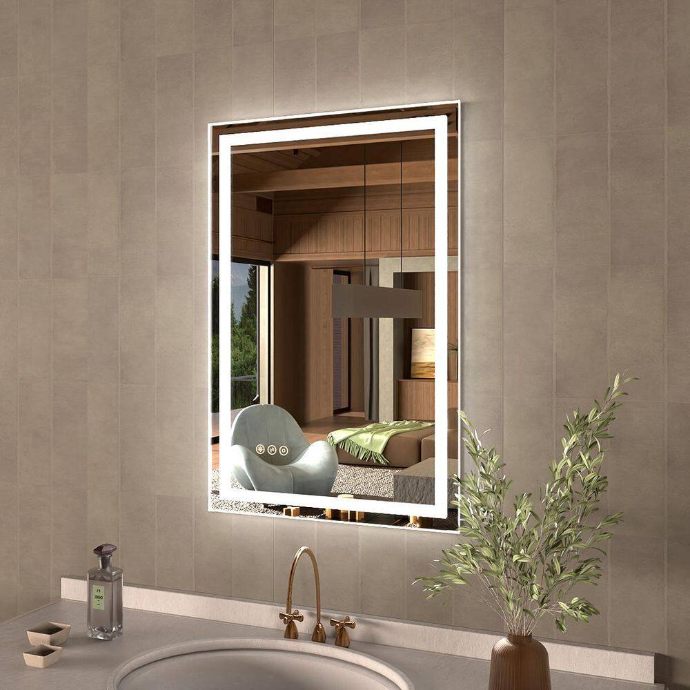 Twilight 20 in. W x 30 in. H Rectangular Frameless LED Wall Bathroom Vanity Mirror price history on PriceWatchPro