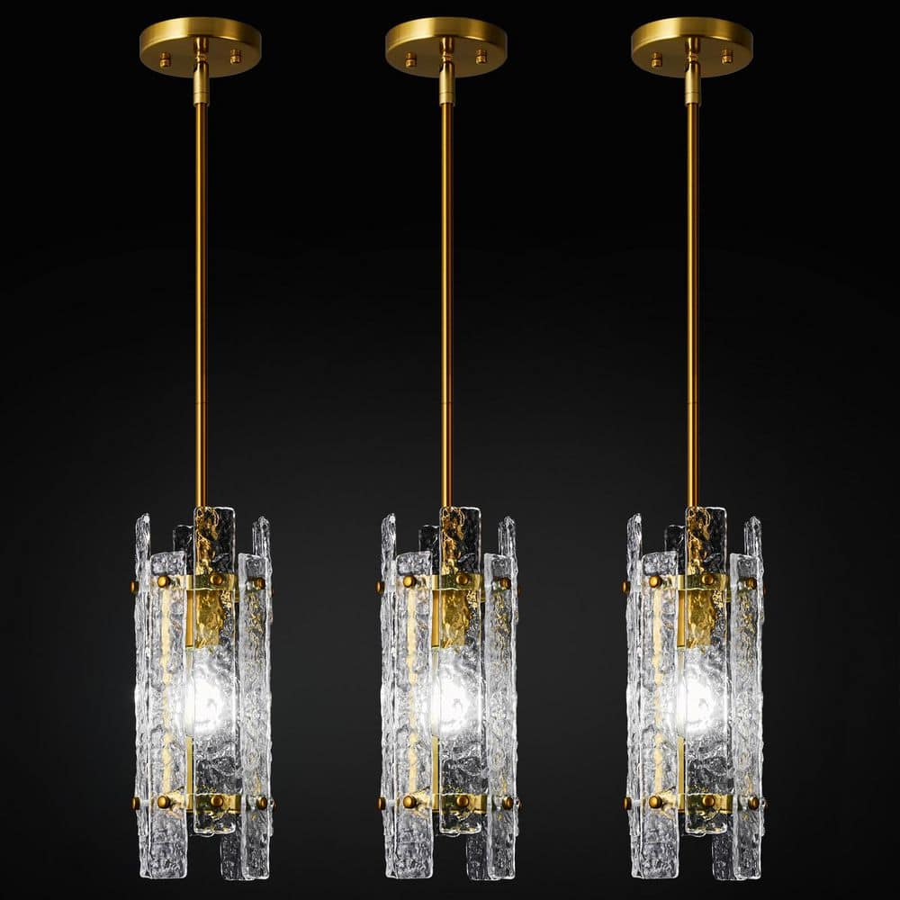 Home Lighting 3-Light Gold Modern Crystal Pendant Lighting Glass Chandeliers for Bedroom JP-086 price history on PriceWatchPro
