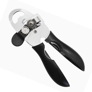 Manual Bottle Can Opener Multi-Function 4-in-1 Stainless Steel with Ergonomic Anti Slip Grip