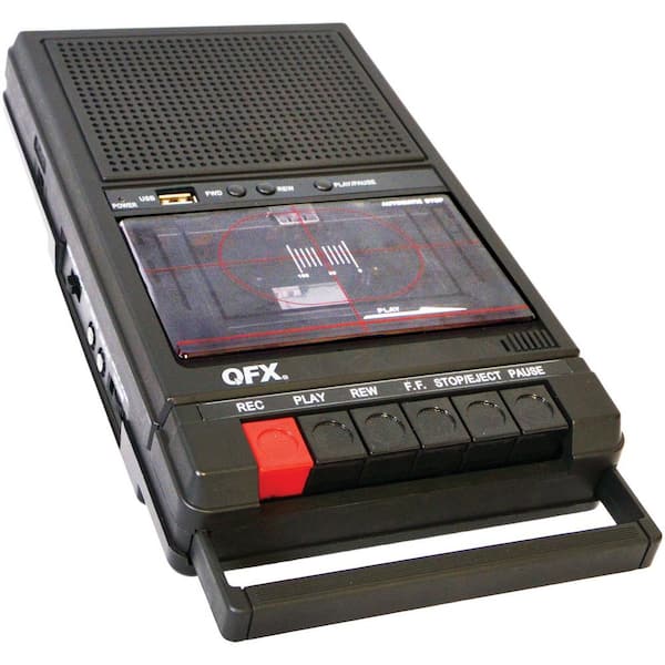 QFX Retro Shoebox Cassette Tape Voice Recorder RETRO-39 - The Home Depot