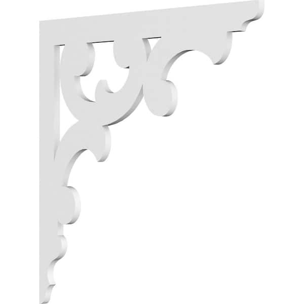 Ekena Millwork 5/8 in. W x 22 in. H x 22 in. D PVC Vienna Bracket