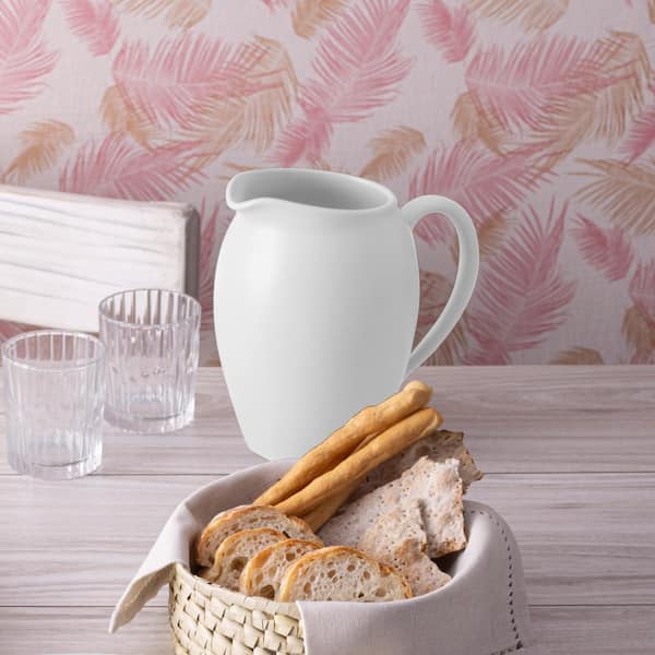 Colorwave White 60 fl. oz. (White) Stoneware Pitcher