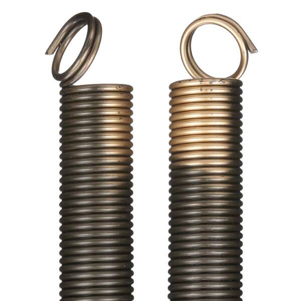 P528 - 28" Garage Door Extension Spring (0.207" Wire), Plug-End Style, Pack Of 2 Springs For 105-175 Lb Doors