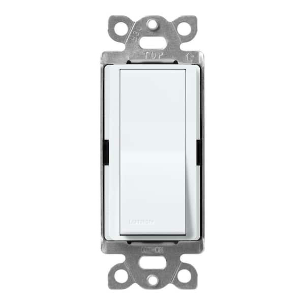 Lutron Claro On/Off Switch, 15-Amp/4-Way, Glacier White (SC-4PS-GL)