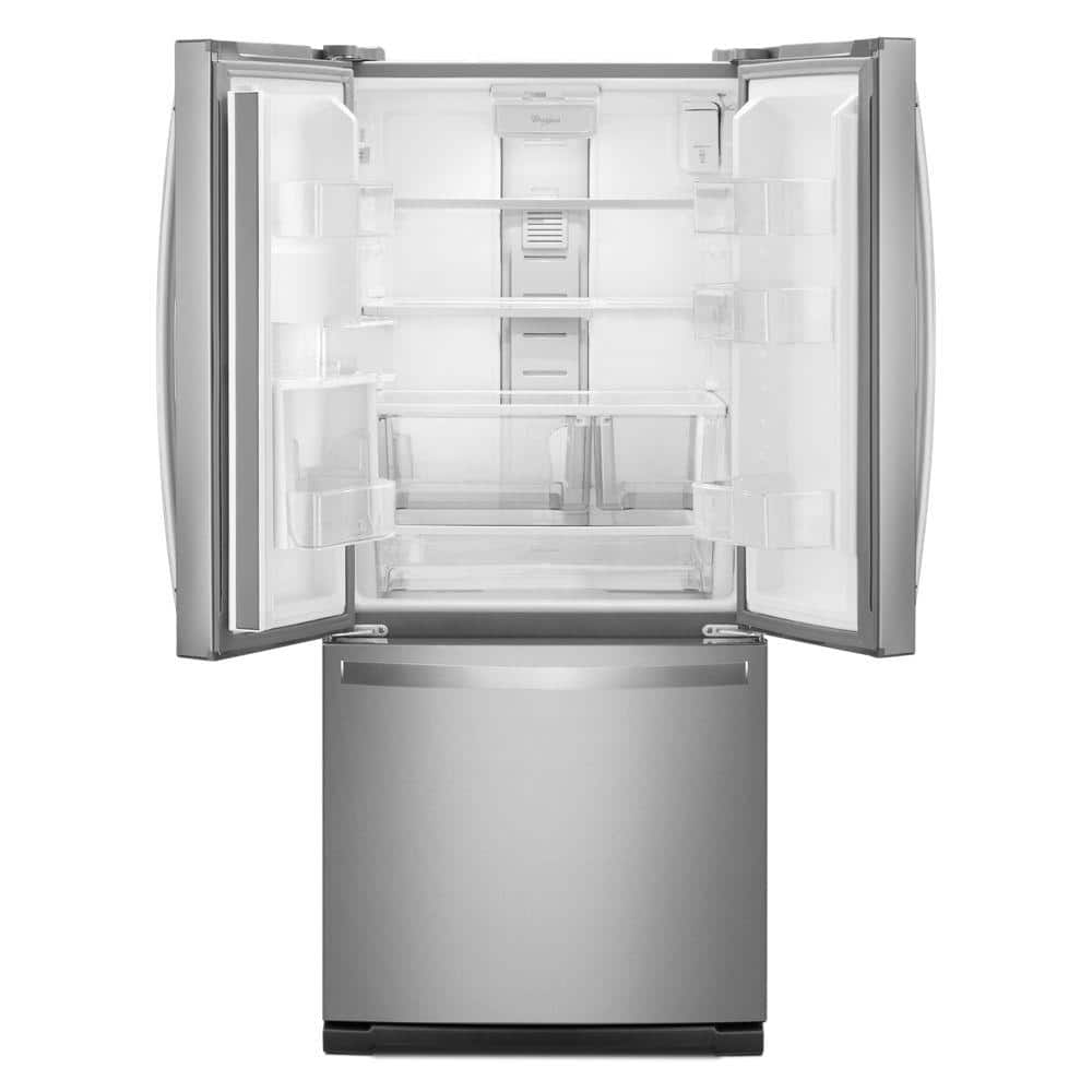 Whirlpool 30" Stainless Steel French Door Refrigerator with Water Dispenser