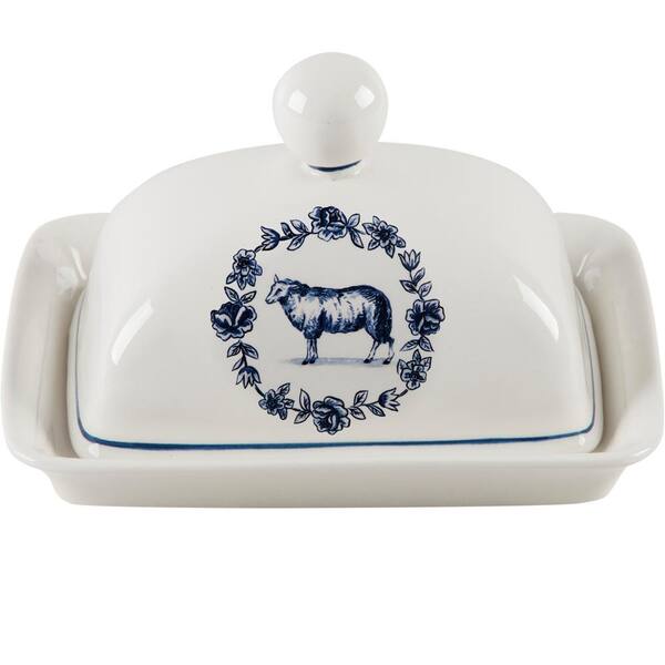 Molly Hatch 7 in. Horse Butter Dish with Lid