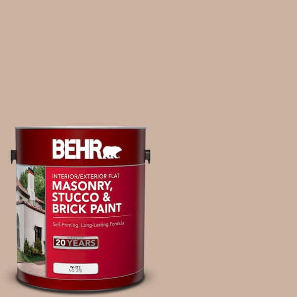 BEHR 1 gal. #MS-09 Adobe Flat Interior/Exterior Masonry, Stucco and Brick Paint