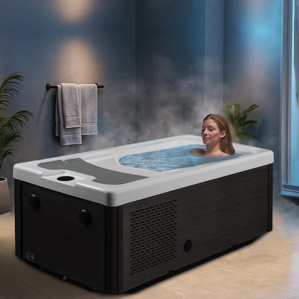 KPLUNGE 69 in. 1-Person 2-Jets All-in-One Cold Plunge and Hot Tub