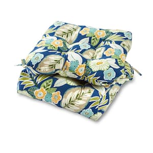 Marlow Floral Square Tufted Outdoor Seat Cushion (2-Pack)