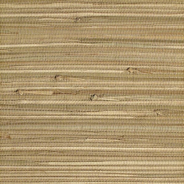 The Wallpaper Company 8 in. x 10 in. Taupe Grasscloth Wallpaper Sample-DISCONTINUED