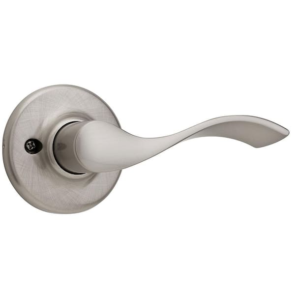 Balboa Satin Nickel Passage Door Handle for Hall or Closet featuring Microban Technology