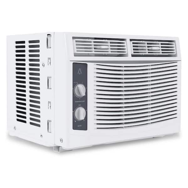 5000 BTU (DOE) 115-Volt Mechanical Control Window Air Conditioner with Easy Install Kit Cools 150 sq. ft. in White