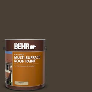 1 gal. #PPU5-20 Sweet Molasses Flat Multi-Surface Exterior Roof Paint
