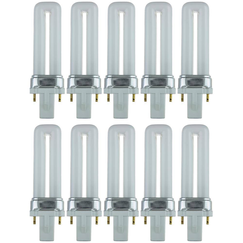 35-Watt Equivalent PL U-Shaped Plug-In G23 2-Pin Base CFL Light Bulb in Coo