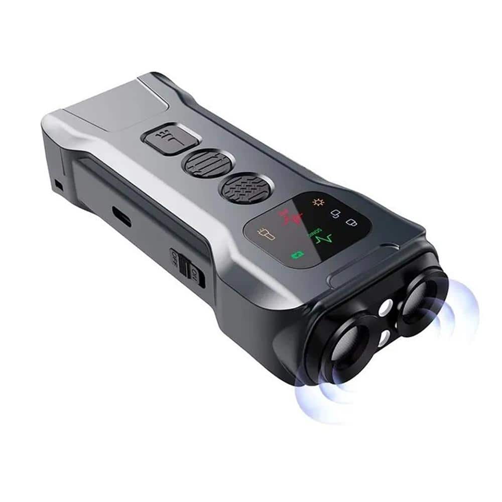 Ultrasonic Dog Barking Control Repellent Device with LED Flashlight and Por