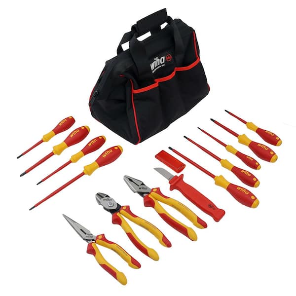 Master Electrician's 1000-Volt Insulated Tool Set in Canvas Tool Bag (14-Piece)