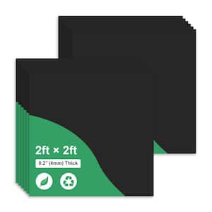 Black 2 x 2 ft. Decorative Smooth Waterproof and Fire-Rated Ceiling Tile 48 sq. ft. / case(12 Piece Tiles)