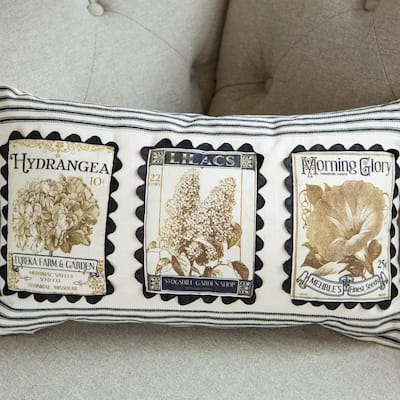 12 by 20-Inch Oyster Heritage Lace Quilted Wisdom Pillow 