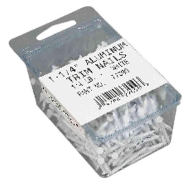 Amerimax Home Products 1.25 in. White Aluminum Trim Nails (1/4 lb Pack)