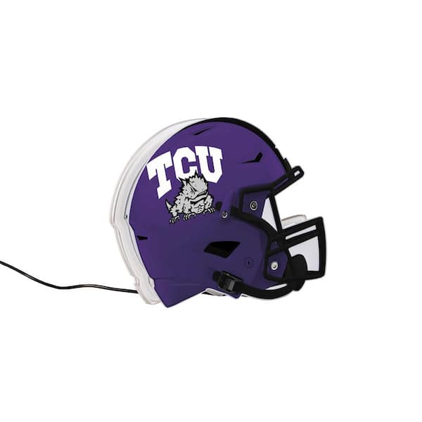 Evergreen Texas Christian University Purple NCAA Helmet Desklite LED Decor